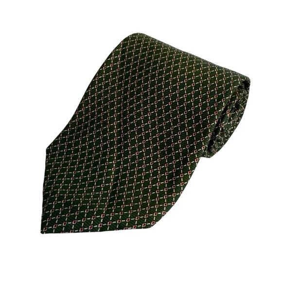 Lauren Ralph Lauren Other - LRL Ralph Lauren Necktie Tie Mens 59" Classic Green Geometric Silk Designer USA